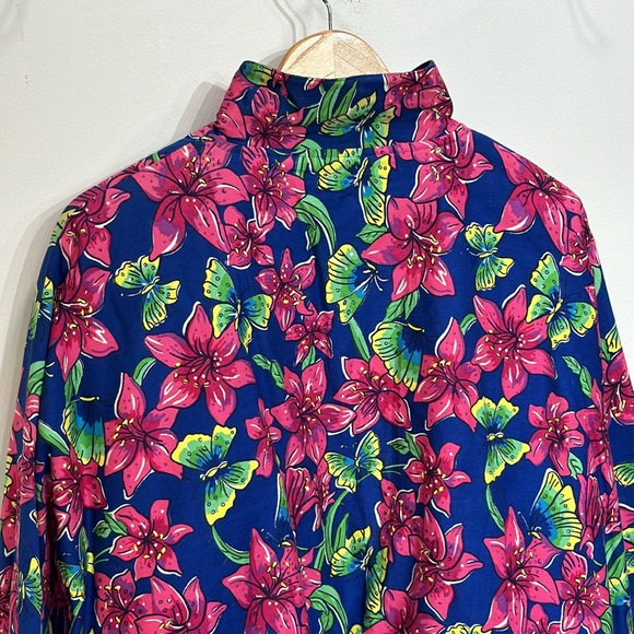 Lilly Pulitzer Vintage Reversible Cotton Bomber Jacket - Picture 4 of 14